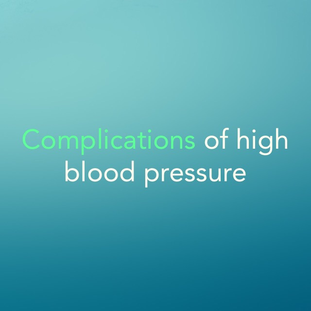 high blood pressure complications